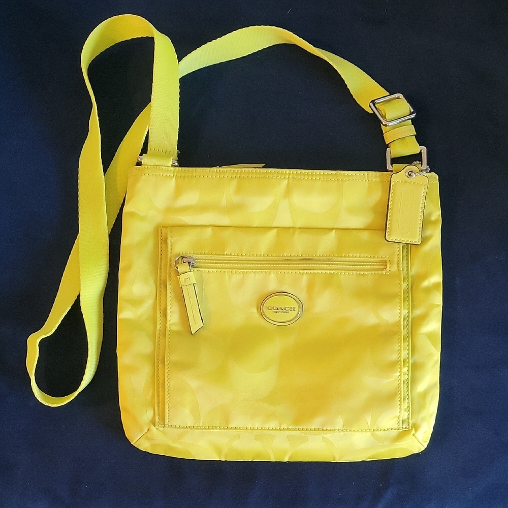 Coach Vibrant Yellow Crossbody Bag
